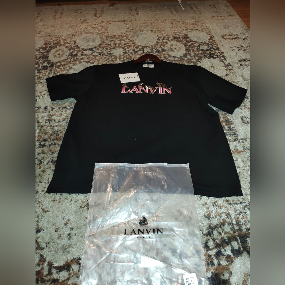 LANVIN Graphic Tee/Lanvin Logo/Men XL/Like New,""Wore Once!!"
